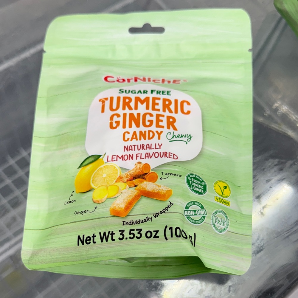Turmeric Ginger Candy - Lemon Flavor (Green)